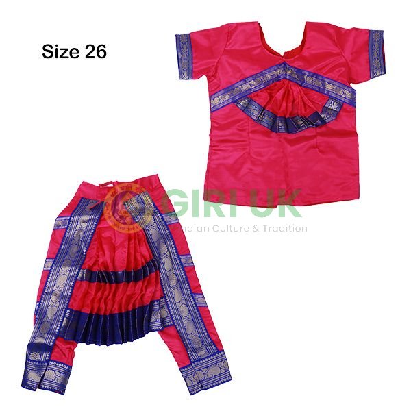 Readymade 26-Inch Bharatnatyam set for girls