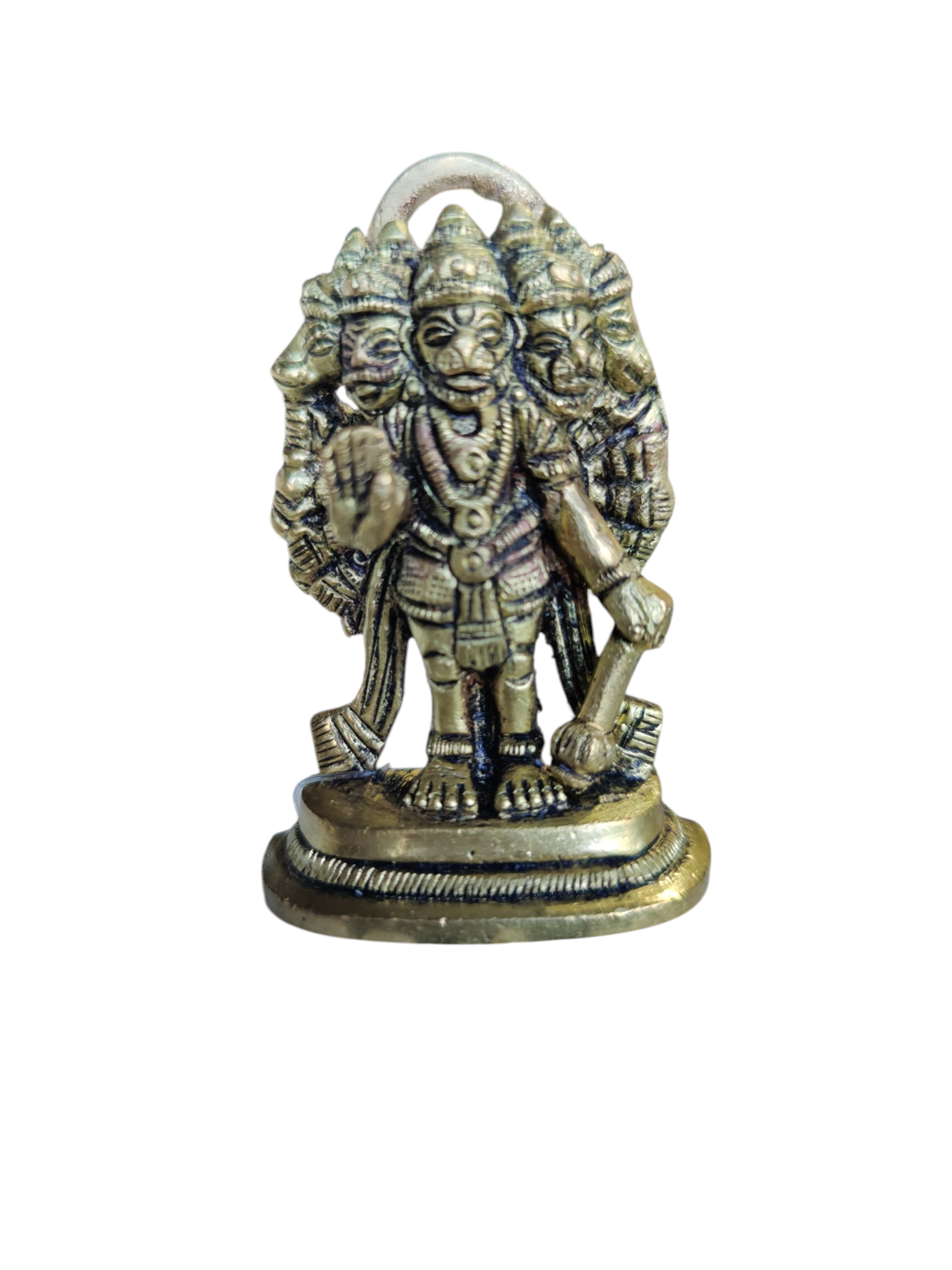 Panchamuga Hanuman Standing - Brass AF - 2.5 Inch - 120 Gms
