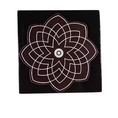 Manai - Rangoli Design 5 - Square - 4x4 Inch
