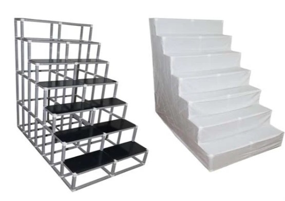 Plain Cloth Cover for 7 Steps 2-width Regular Frame Golu Padi Stand