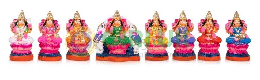 Astalakshmi Set Small - 6" Clay