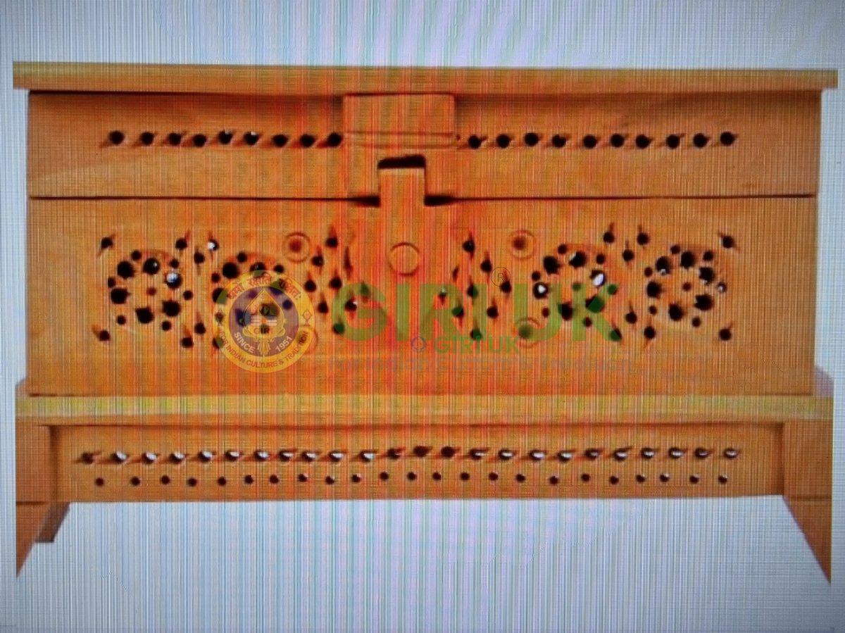 Wooden Mesh Trunk Box - 6x3 inches