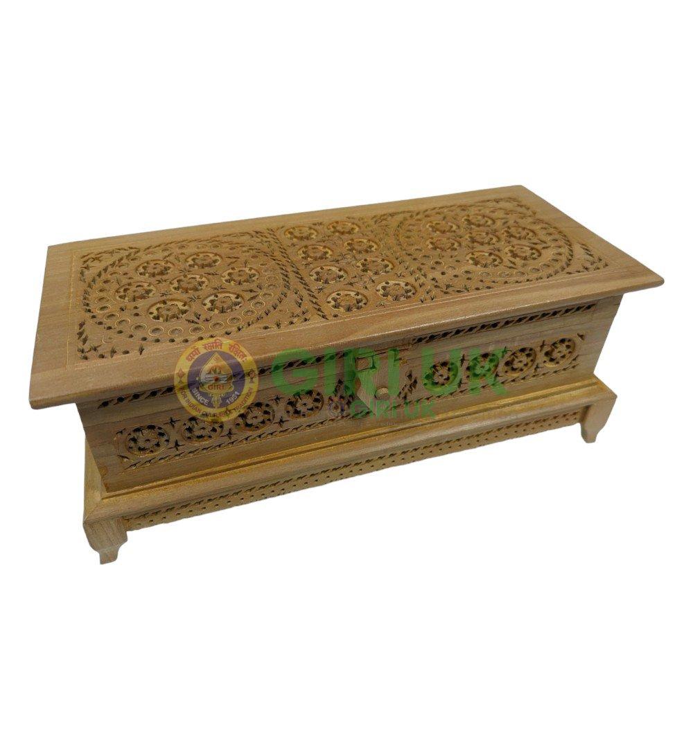 Jali Box - Wood - 9x4 Inch