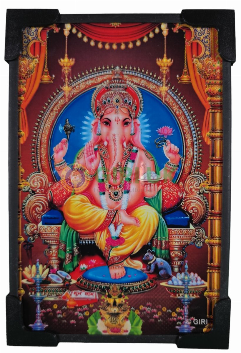 Lord Ganesha picture - 6 x 4 inches