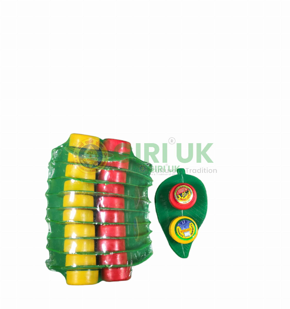 Gopuram Manjal Kumkum Leaf set (pack of 10)