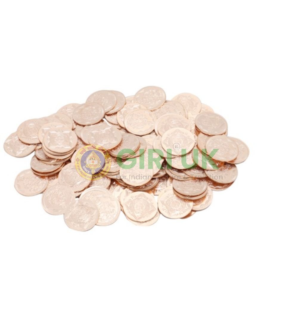 Kubera Lakshmi coins with box - Copper