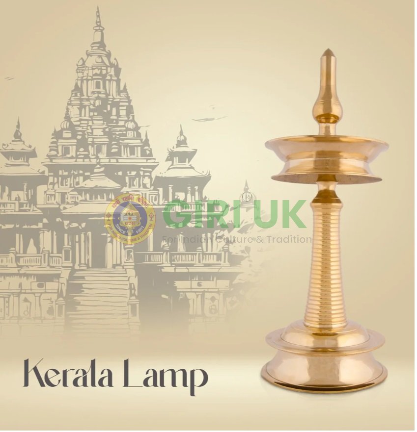 Kerala Lamp NAKP 9 inch Round - Brass - 500 gms