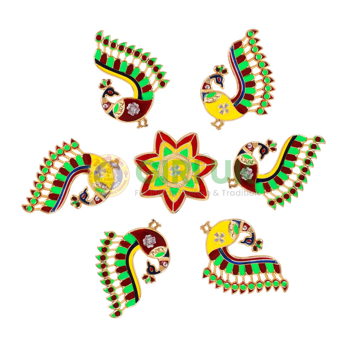 Rangoli Sticker - 10x10 - No. 120