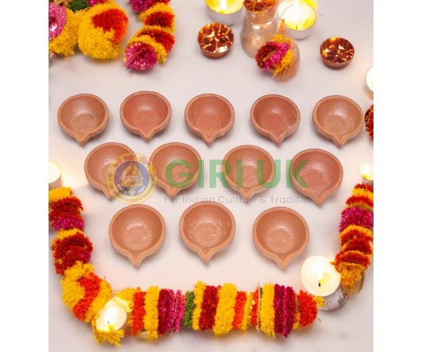 Clay Diya - Medium - 12pcs