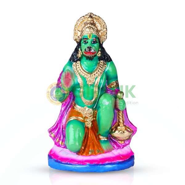 Hanuman - 8 Inches -  Clay