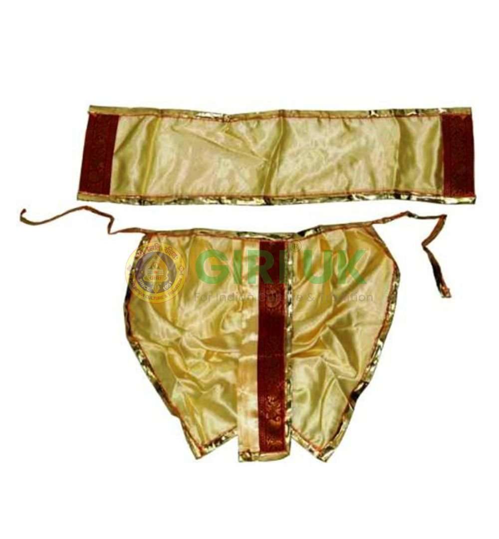 Traditional Dhoti (Panchakacham) for Deities - 5"