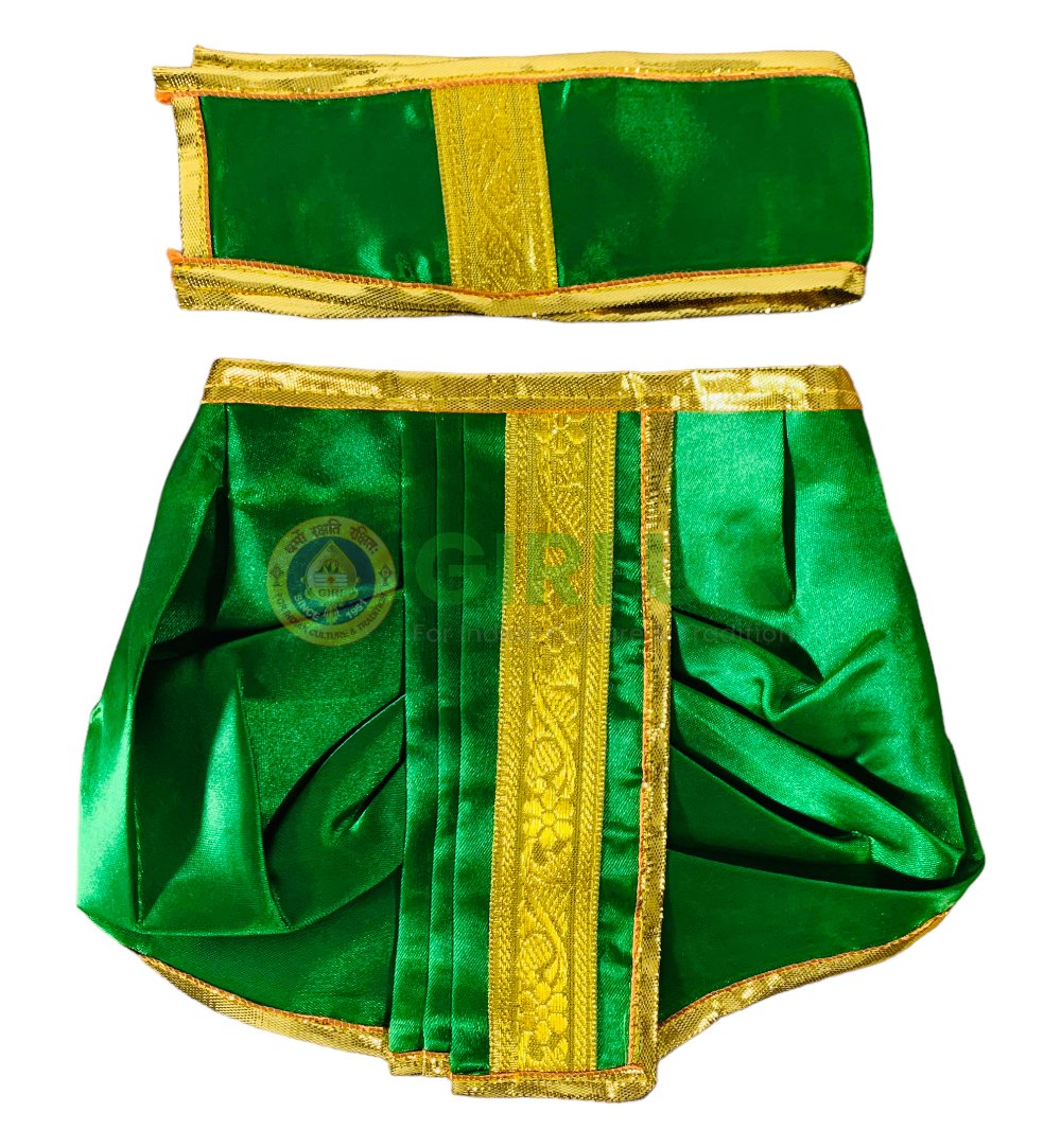 Traditional Dhoti (Panchakacham) for Deities - 7 "
