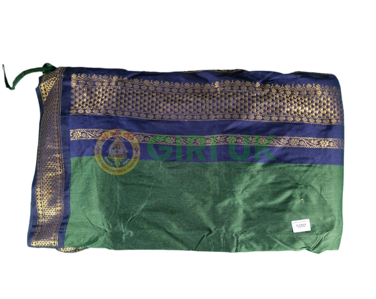 Readymade Madisar (9 yards saree) - Olive Green