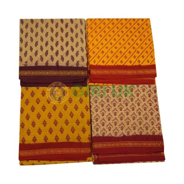 Sungudi 9 yards Cotton Saree