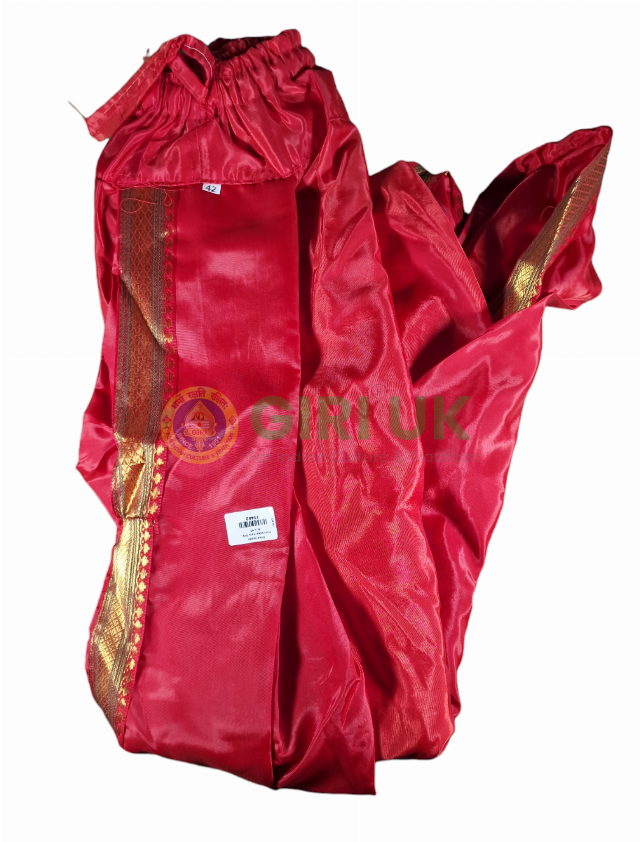Readymade Silk Panchakacham - Deep Red